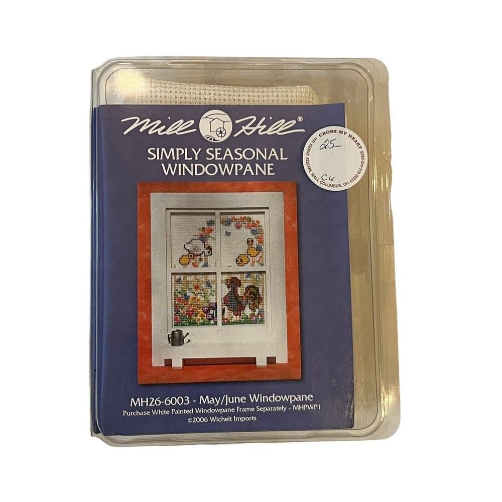 Rare Mill Hill Simply Seasonal Windowpane Counted Cross Stitch May/June 2006